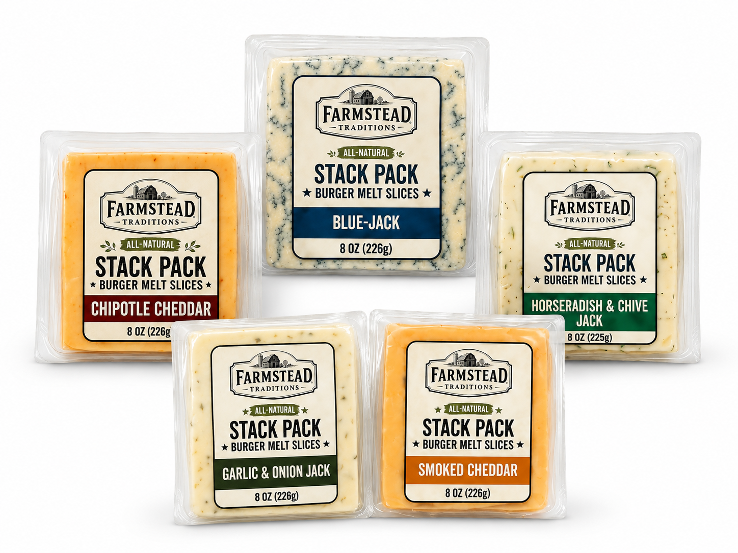 Burger Melt Slices, Creative Classics premium natural cheese blend